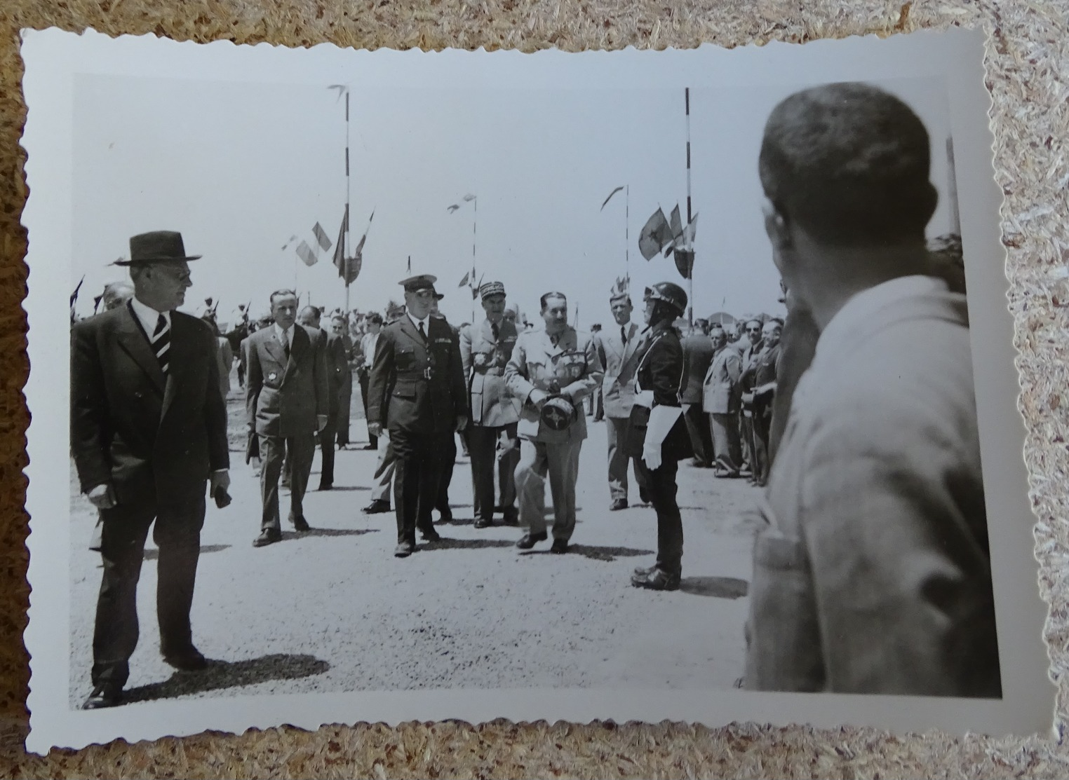 Ancienne Photo Inauguration Officielle De L'usine De Cadem Meknes Maroc - Lafarge 15 Mai 1953  General - Métiers