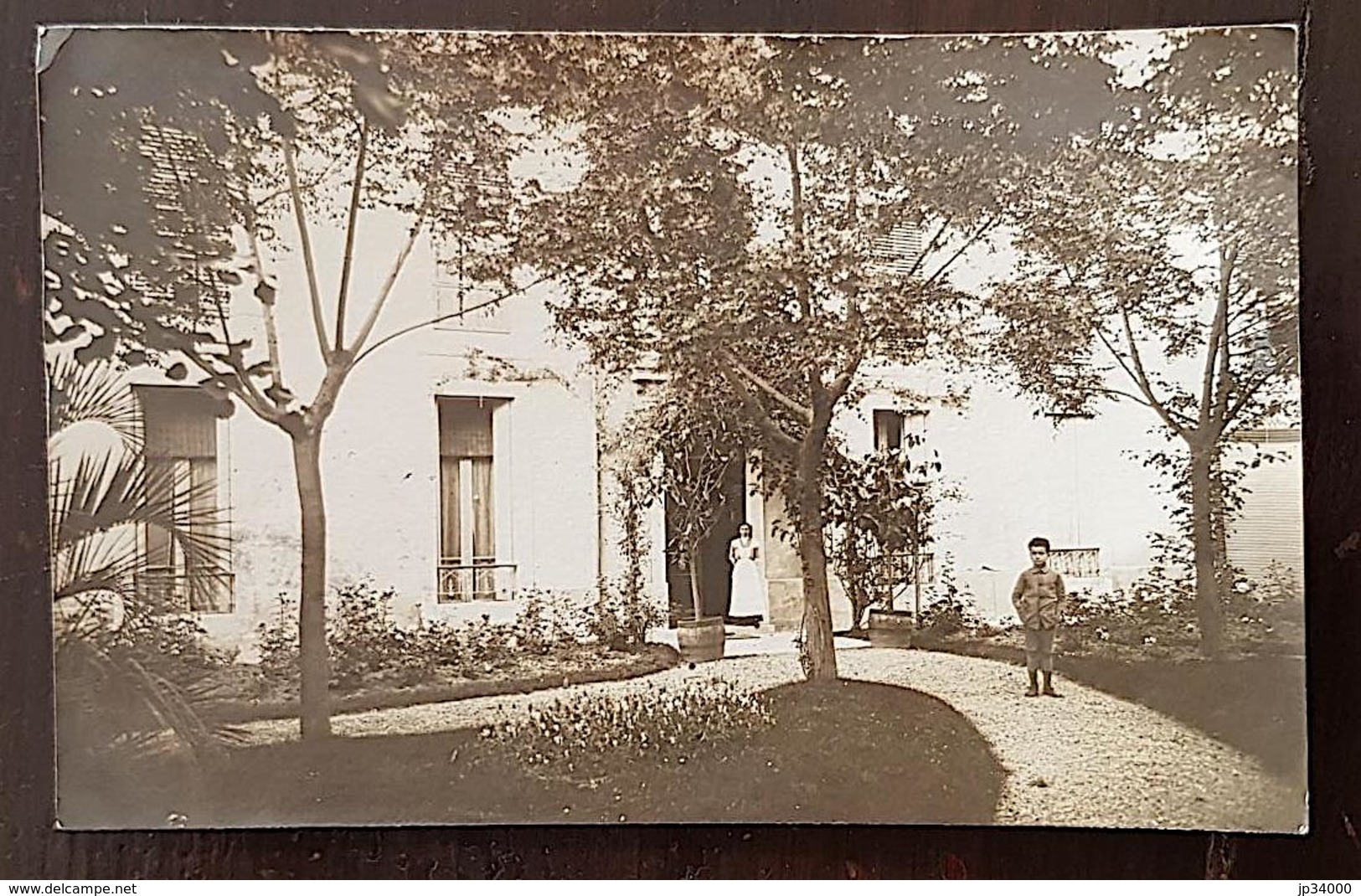 ST PONS DE THOMIERE (34) Carte Photo. Cachet De Départ: Garon 04/08/1914 - Saint-Pons-de-Thomières