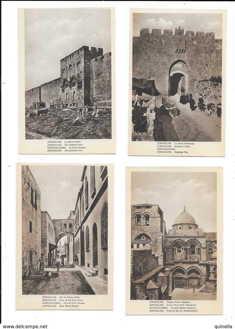 Lot ( M )  36 cartes de Jérusalem & Bethléem ect , voir les 10 scan