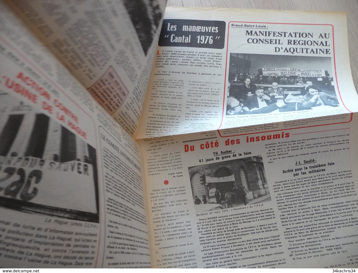 Journal Larzac Défense Du Larzac Gardarem  Lo Larzac N°11 Mai 1976 - Languedoc-Roussillon