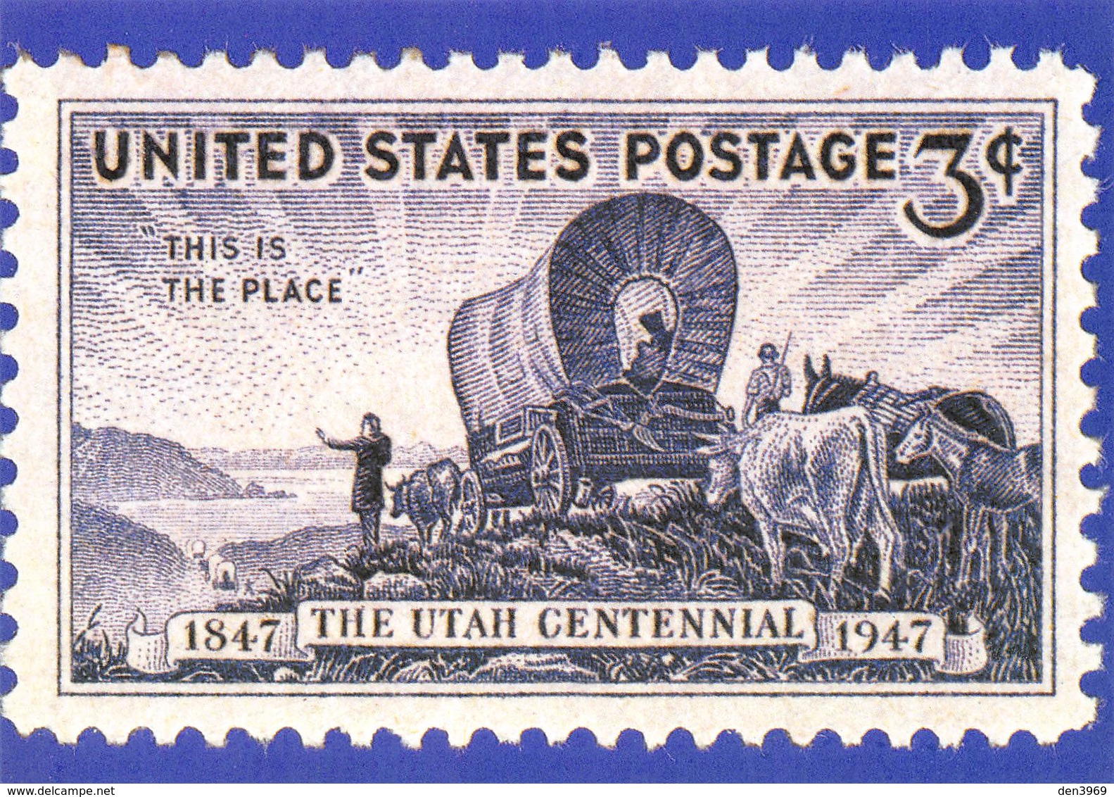 Philatélie - Reproduction De Timbre - United States Postage - The Utah Centennial 1947 - Altri & Non Classificati