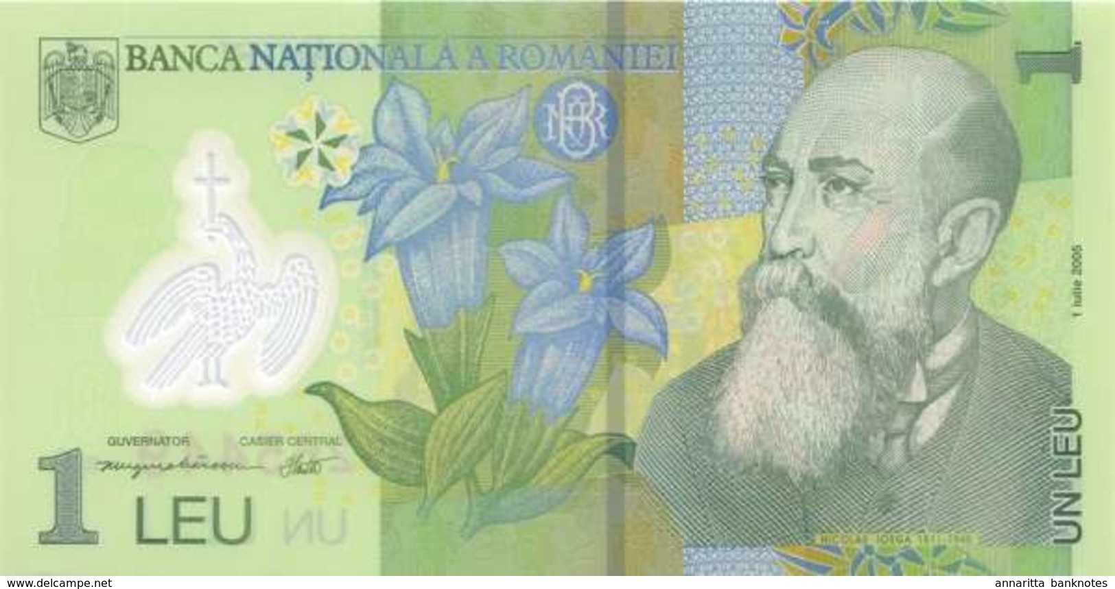 ROMANIA 1 LEU 2005 (2017) P-117k UNC [RO278k] - Romania