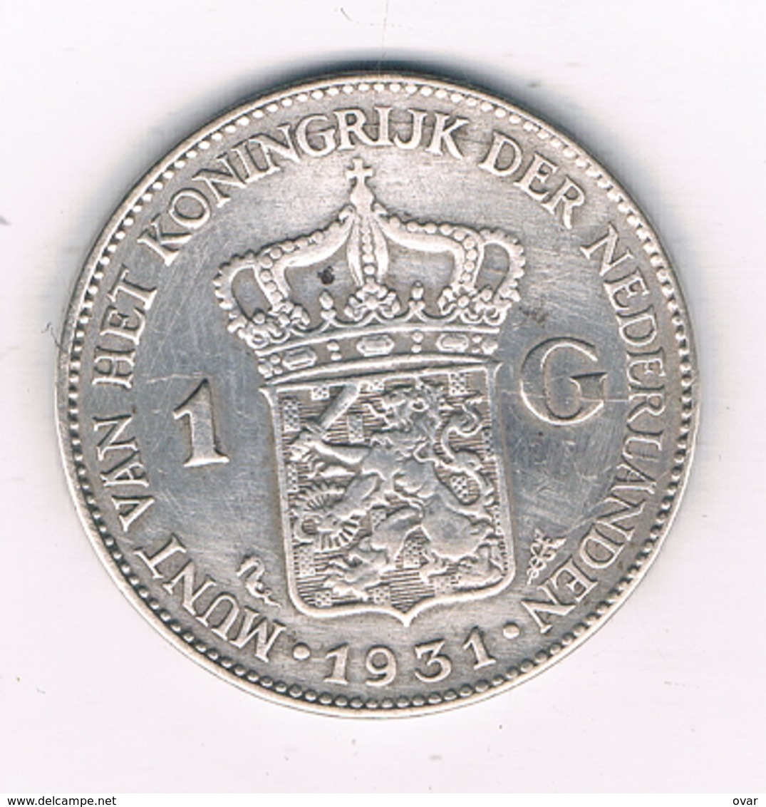 1  GULDEN 1931 NEDERLAND /2805/ - 1 Gulden