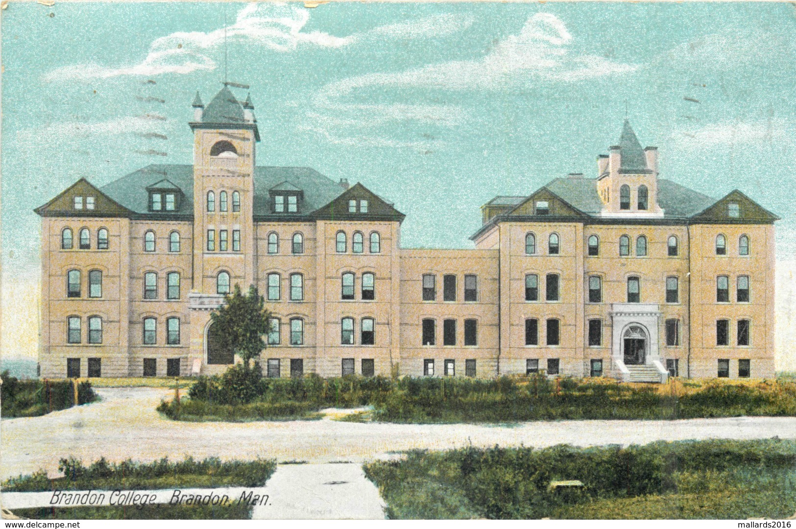 BRANDON COLLEGE, BRANDON, CANADA POSTED IN 1908 #82003 - Brandon