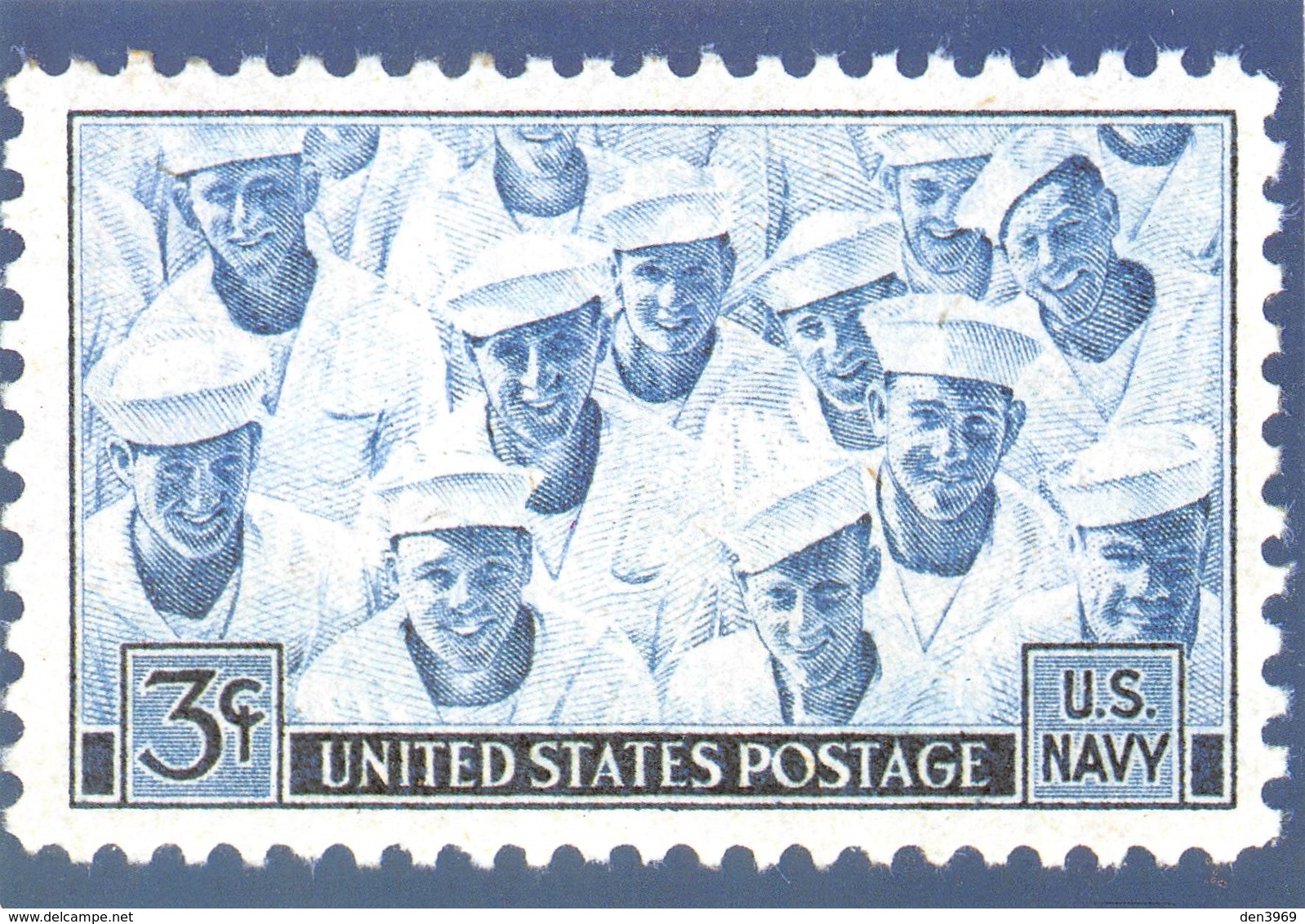 Philatélie - Reproduction De Timbre - United States Postage - U.S. Navy - Autres & Non Classés