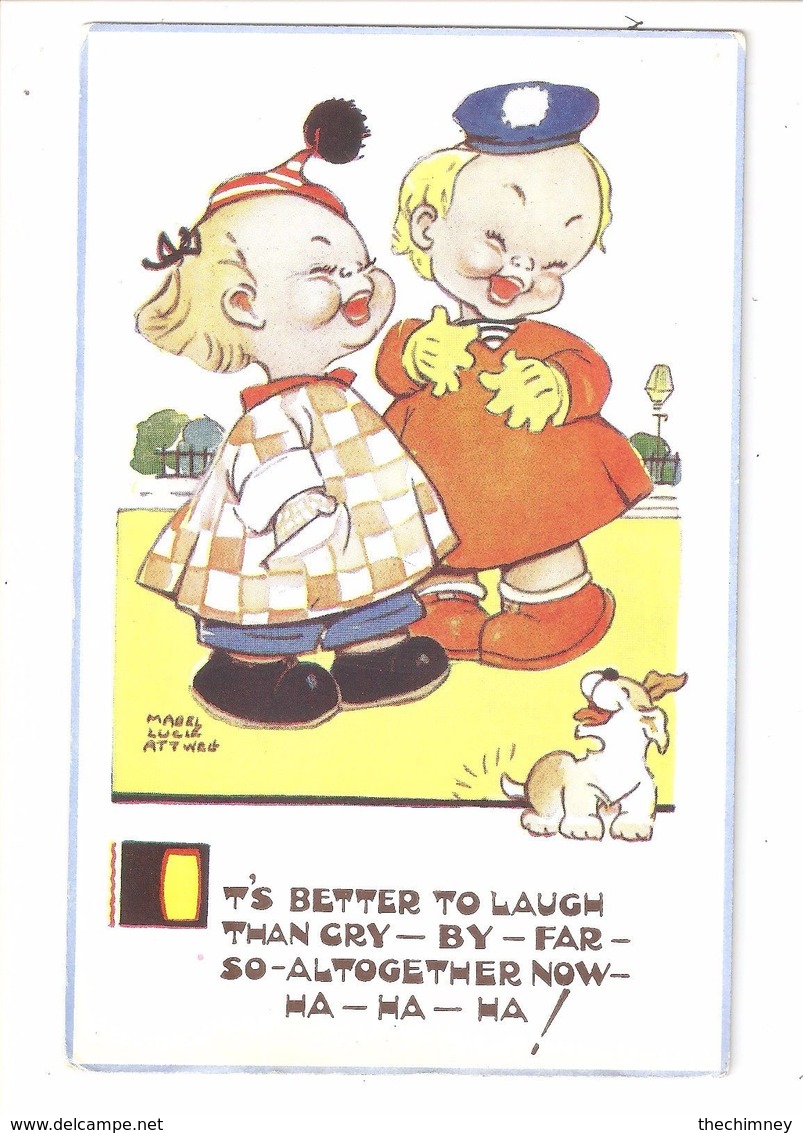 MABEL LUCIE ATTWELL ART DRAWN CARD No.5326 CHILDREN - Attwell, M. L.
