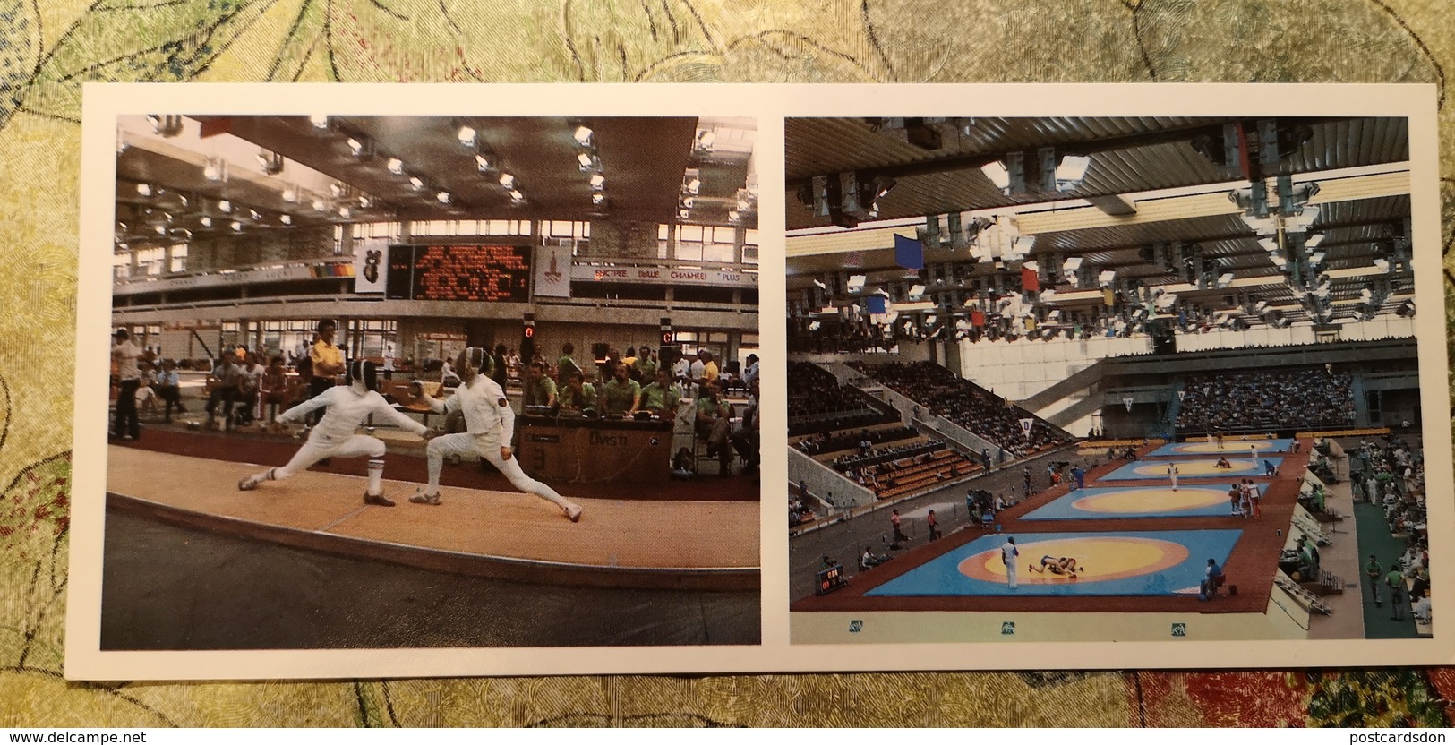 SOVIET SPORT. . "Druzhba"  Sport Complex In Moscow.  OLD Postcard 1981  - FENCING. - Fencing