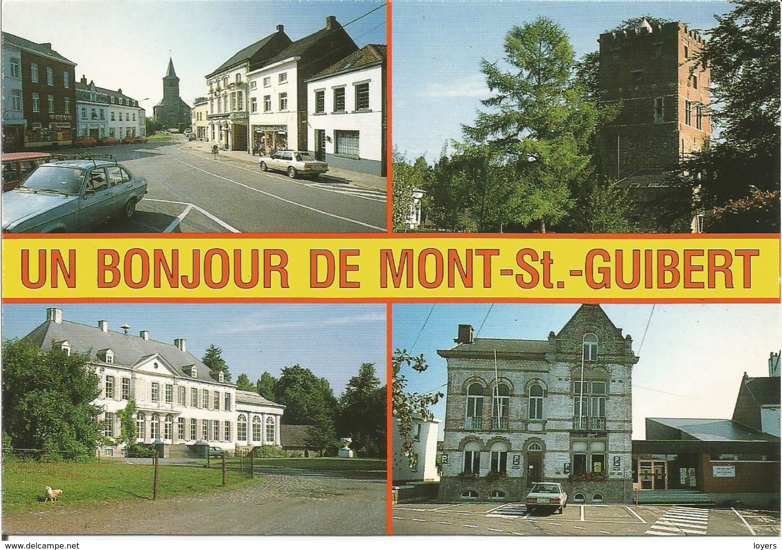 UN BONJOUR DE MONT-St-GUIBERT. (scan Verso) - Mont-Saint-Guibert