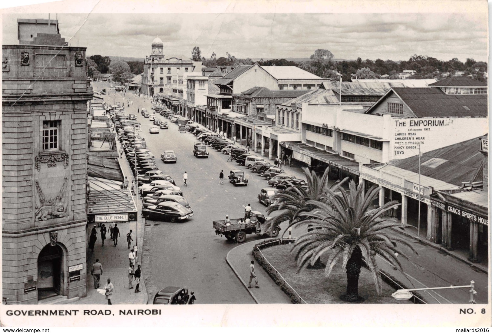 NAIROBI - GOVERNMENT ROAD ~ AN OLD REAL PHOTO POSTCARD #92609 - Kenya