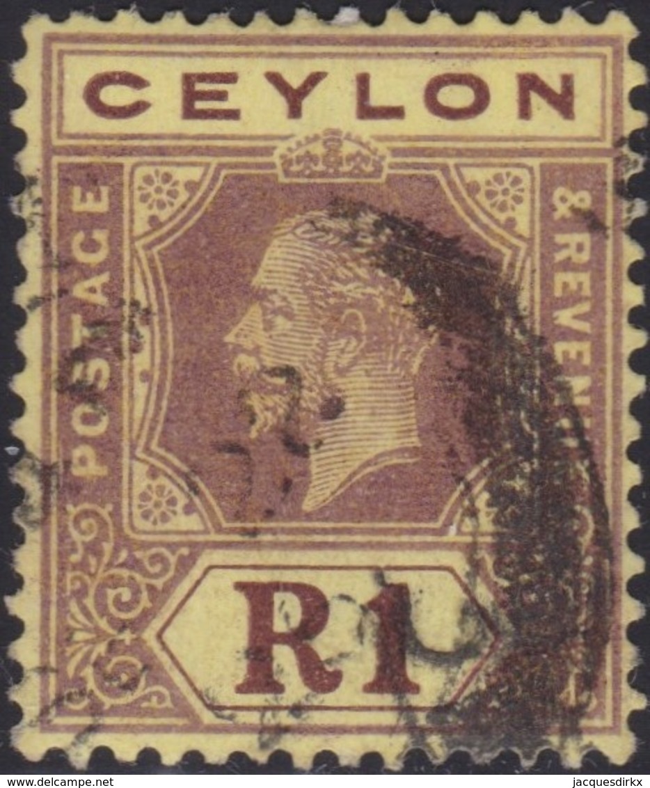 Ceylon     .   SG  .   354  Die I        .    O   .      Cancelled    .   /    .    Gebruikt - Ceylon (...-1947)