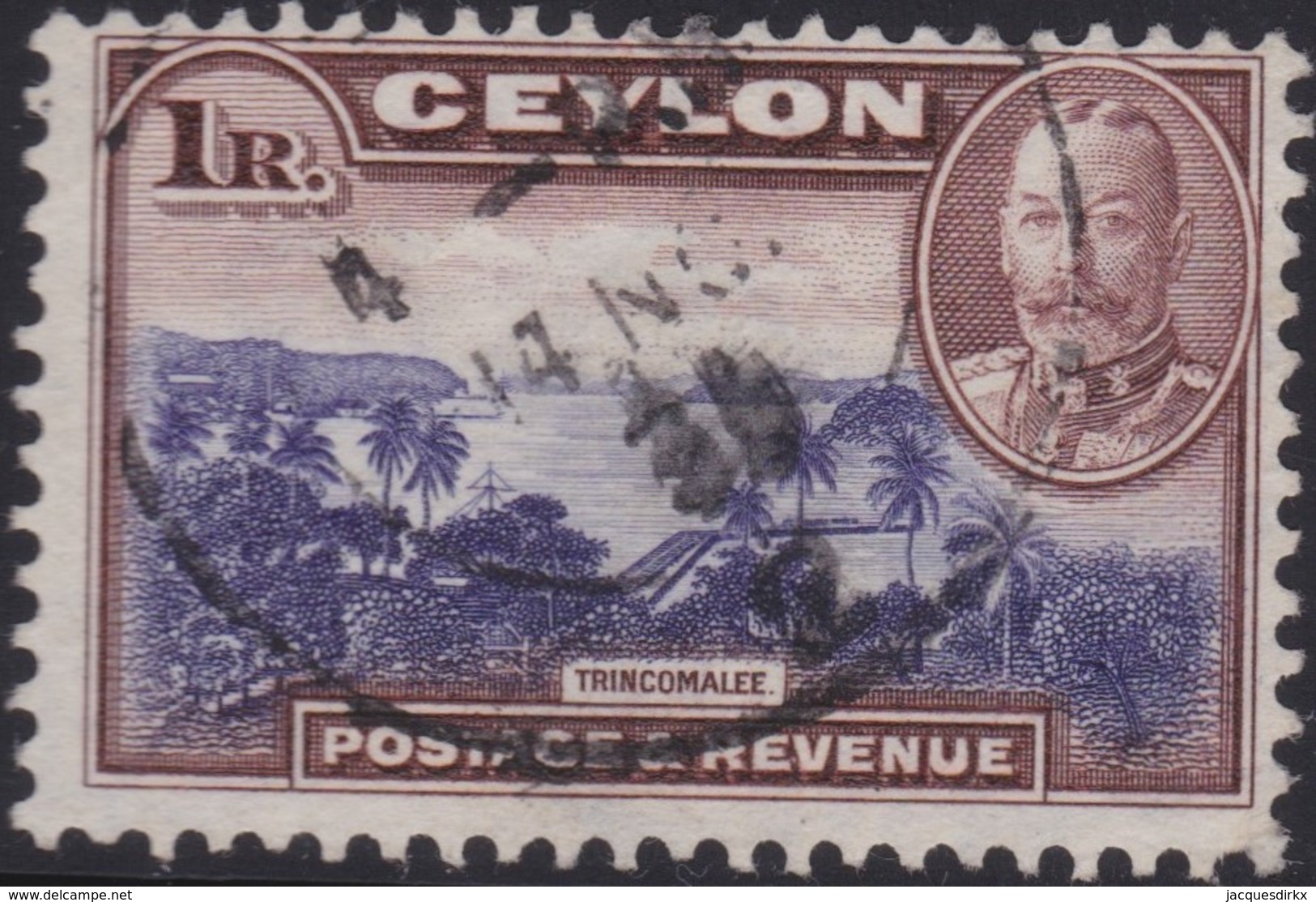 Ceylon     .   SG  .   378       .    O   .      Cancelled    .   /    .    Gebruikt - Ceilán (...-1947)