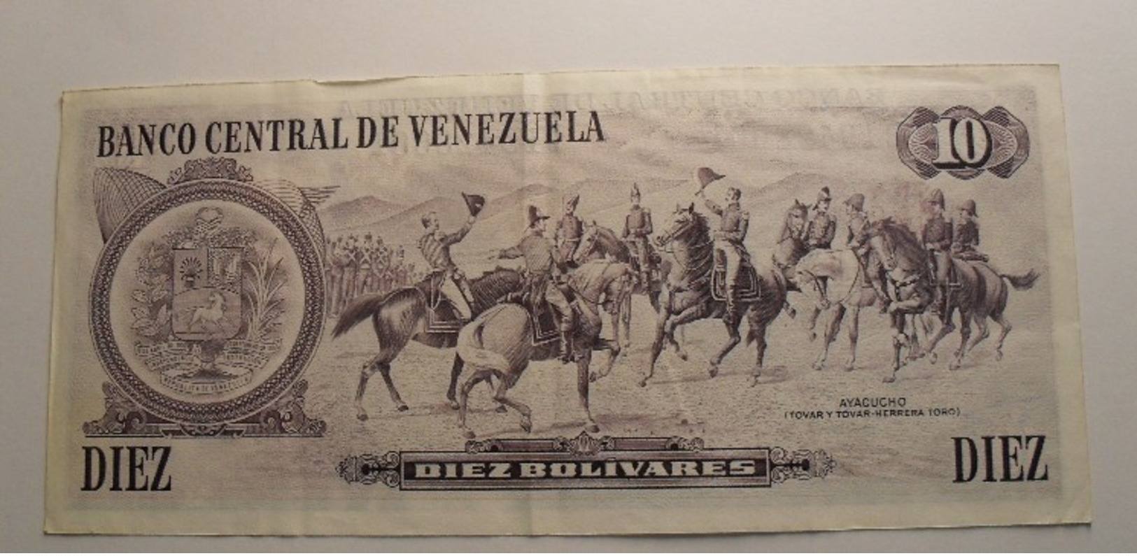 1981 - Vénézuela - 10 BOLIVARES, OCTUBRE 6-1981, B19428001 - Venezuela