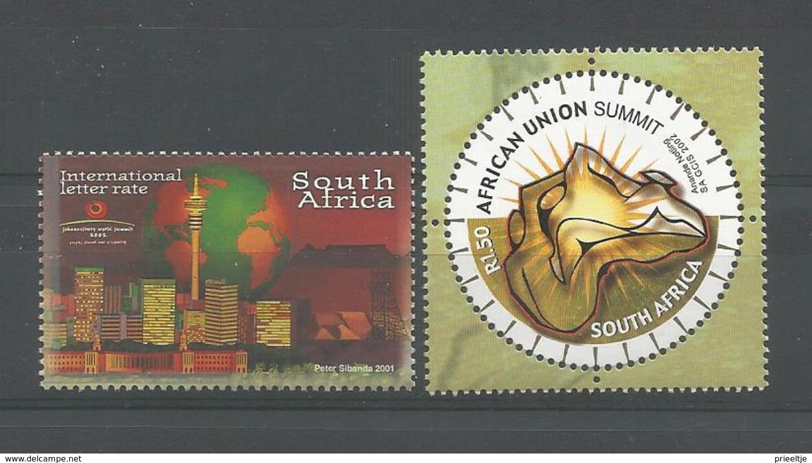 S. Africa 2002 Summit Y.T. 1207+1208 ** - Neufs