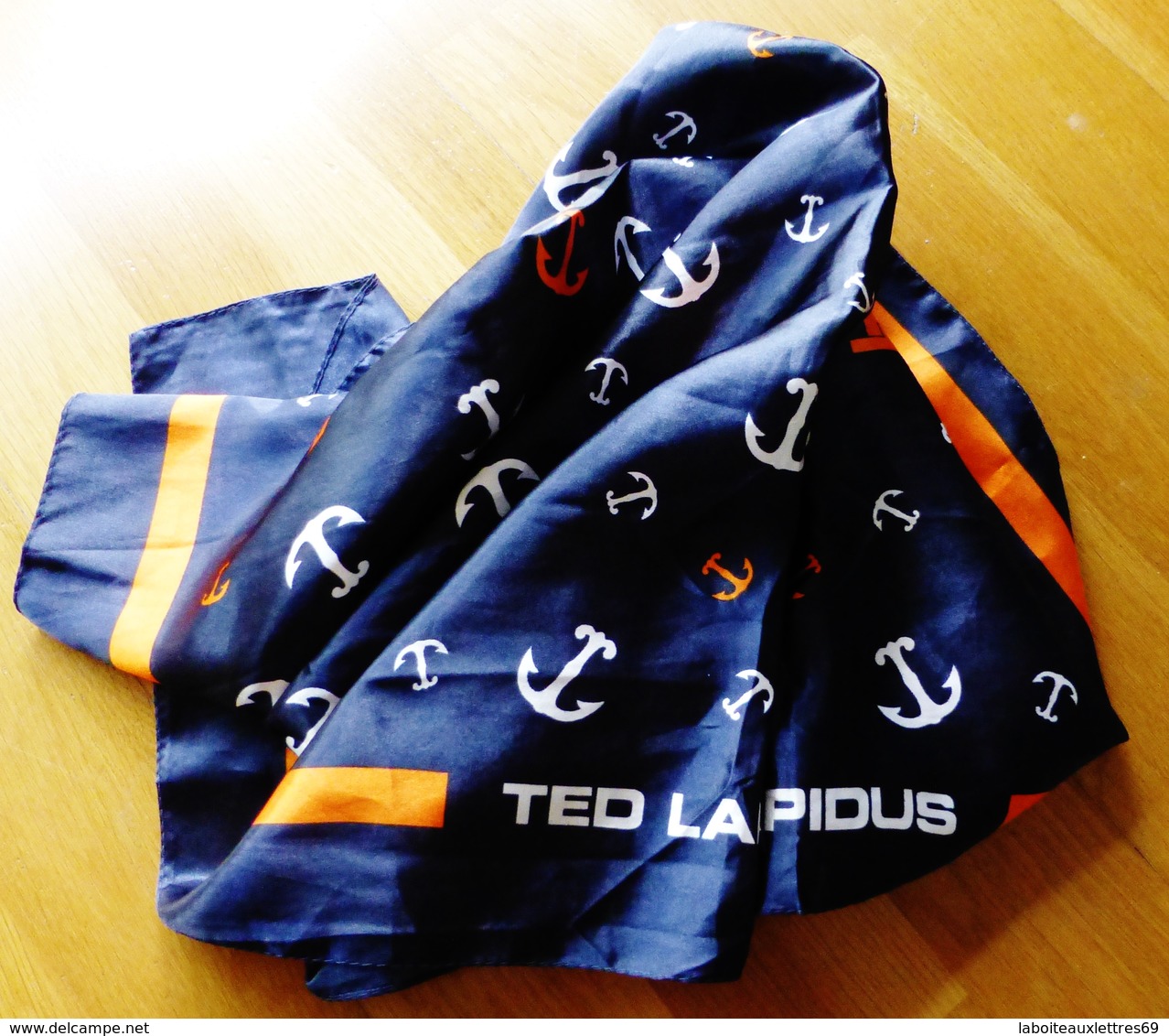 FOULARD TED LAPIDUS VINTAGE " ANCRES " - Fulares