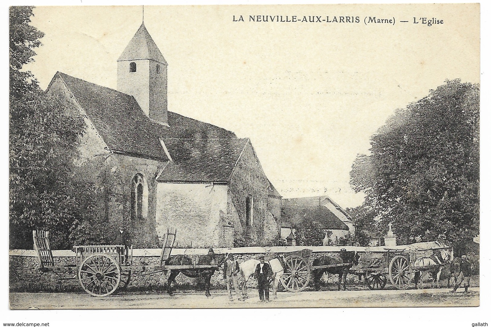 51-LA NEUVILLE-AUX-LARRIS-L'Eglise...  Animé - Autres & Non Classés