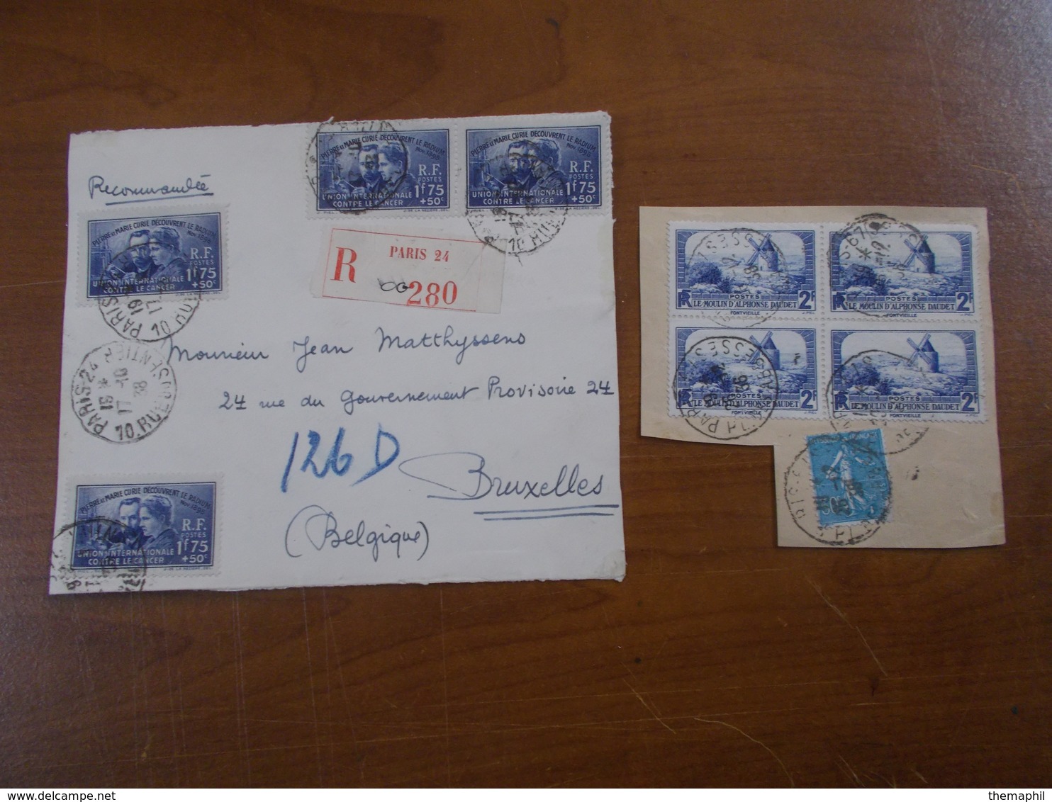 Lot N°310 FRANCE Obl. Semi Modernes Sur Fragments - Collections (en Albums)