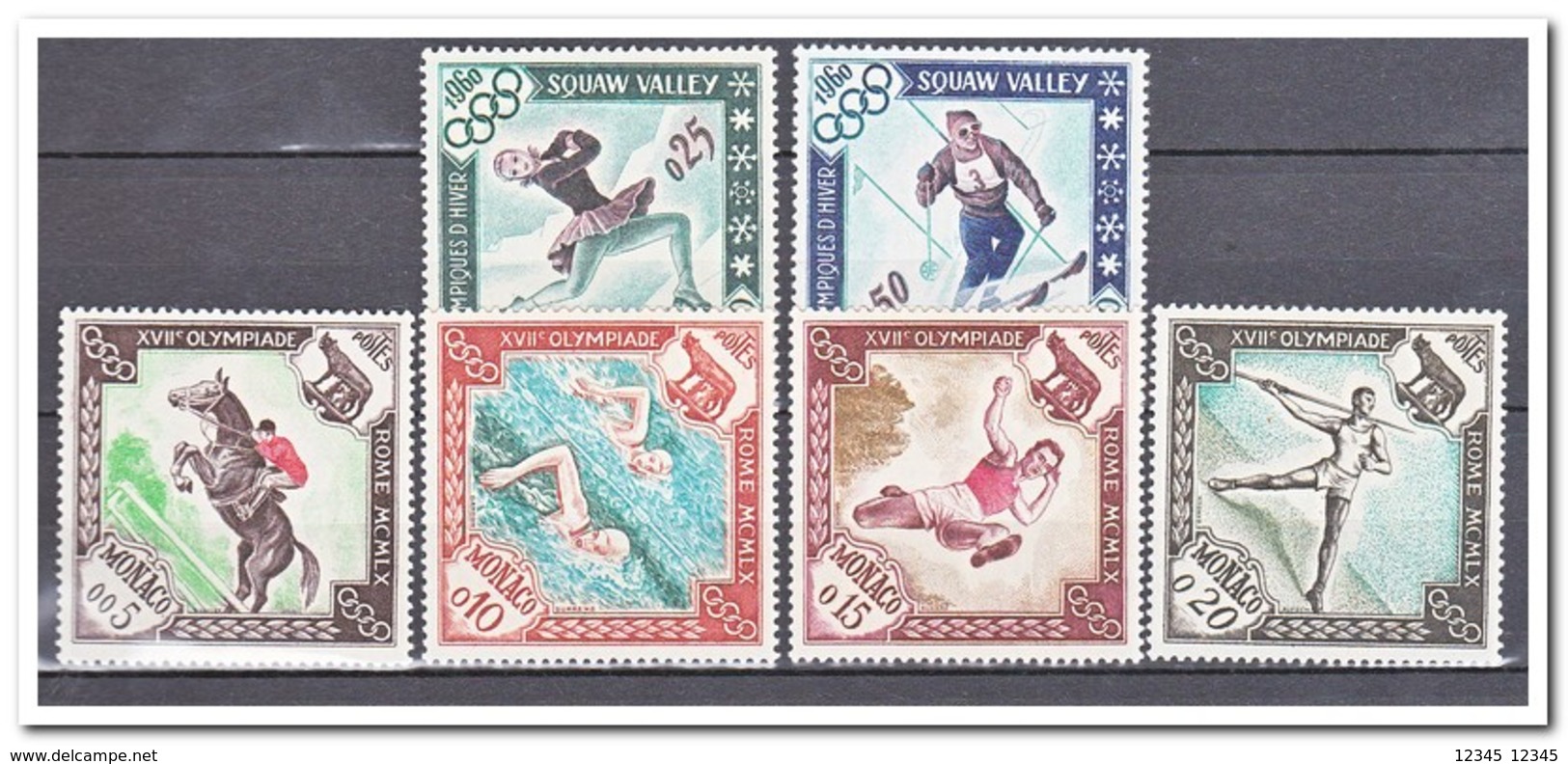 Monaco 1960, Postfris MNH, Olympic Summer And Winter Games - Ongebruikt