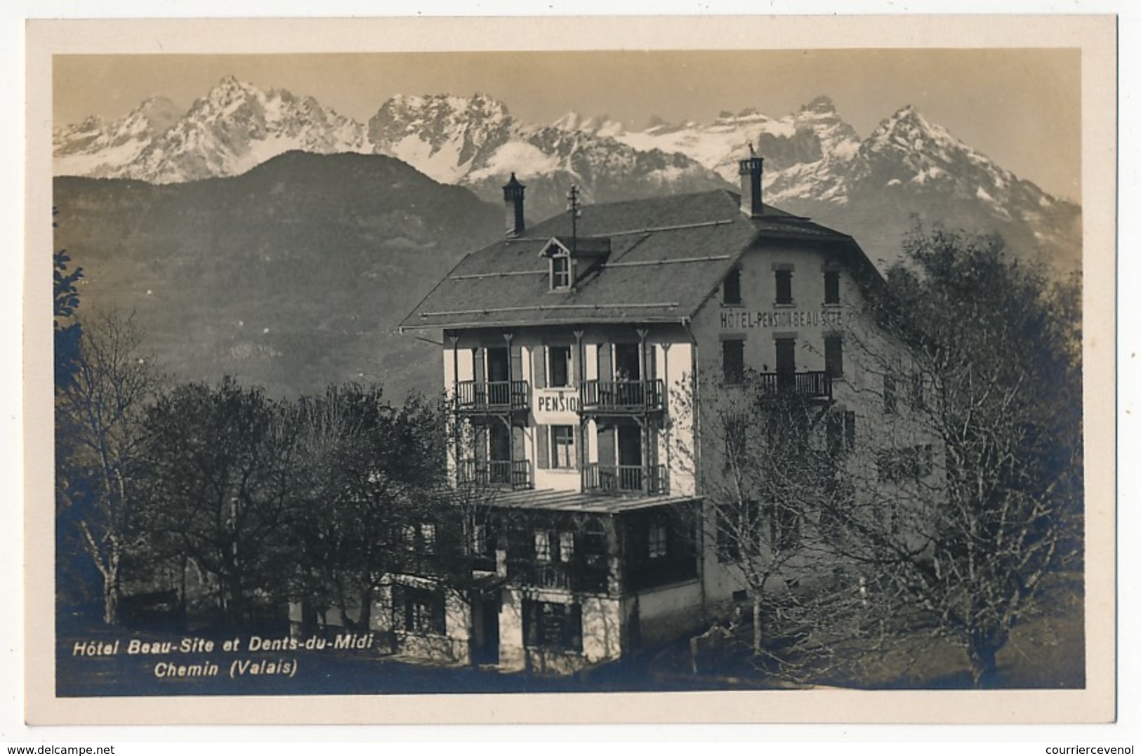 CPA - CHEMIN (Suisse - Valais) - Hôtel Beau-Site Et Dents Du Midi - Autres & Non Classés