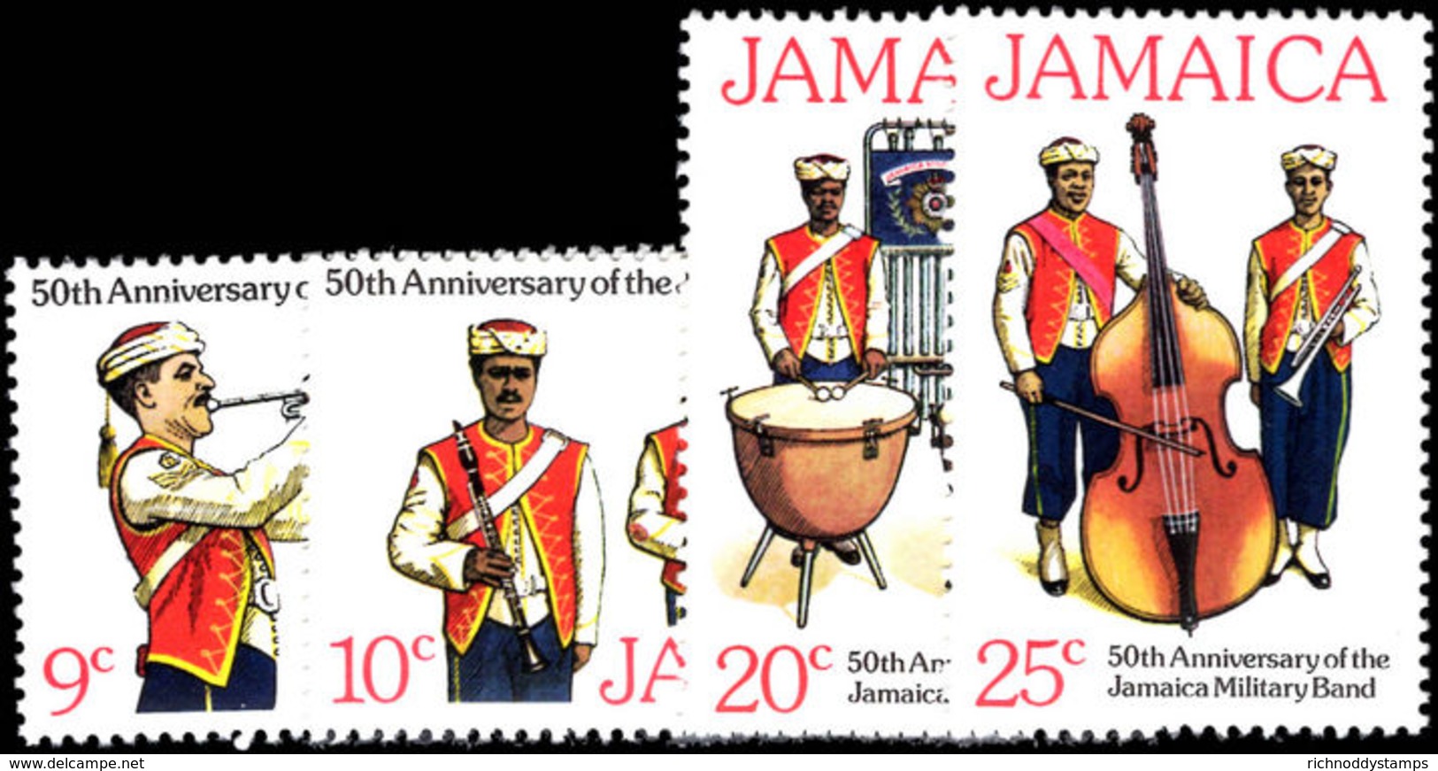 Jamaica 1977 Jamaica Military Band Unmounted Mint. - Jamaica (1962-...)