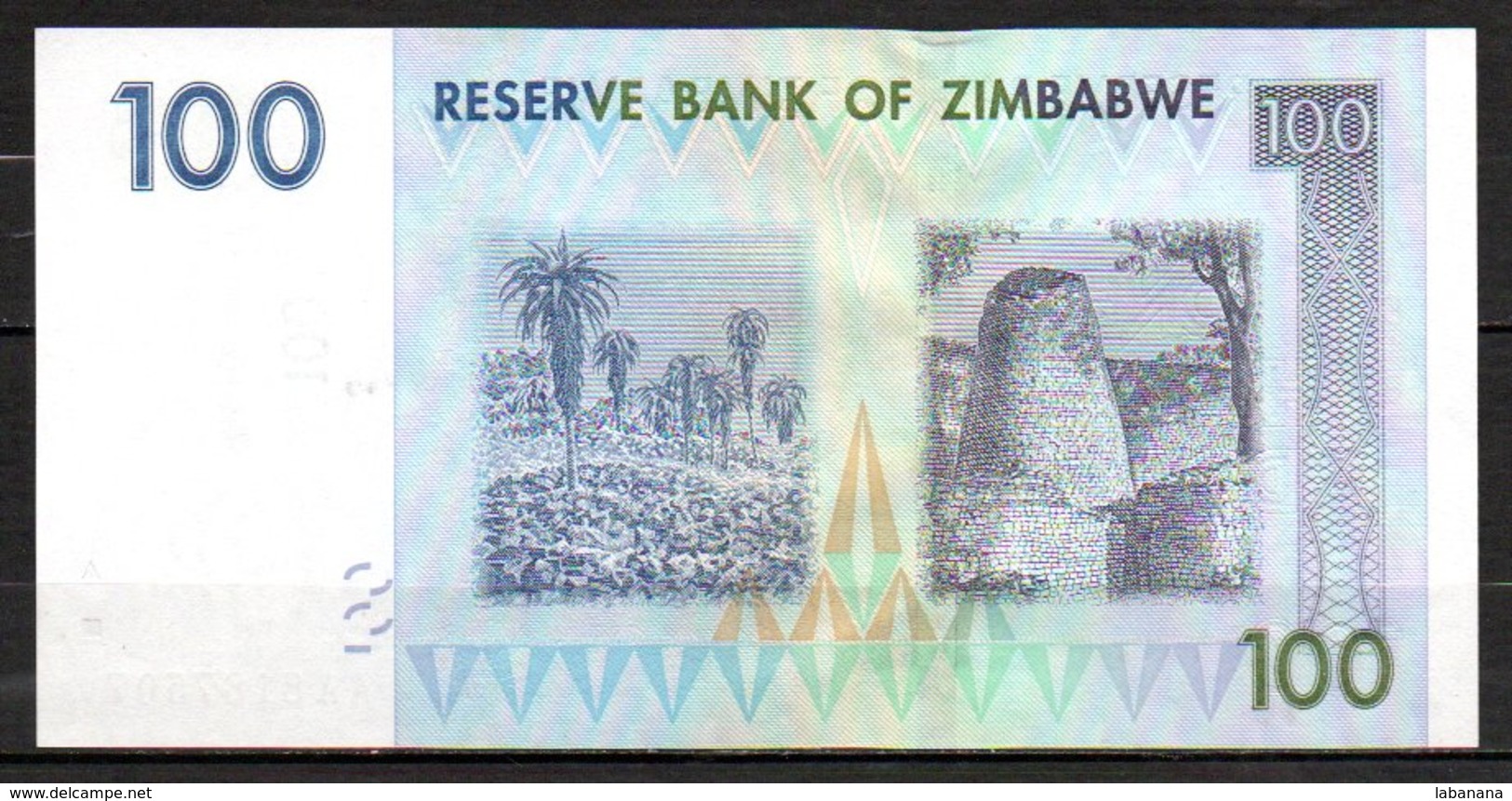 Zimbabwe Billet De 100 Dollars 2007 AA818 Neuf - Simbabwe