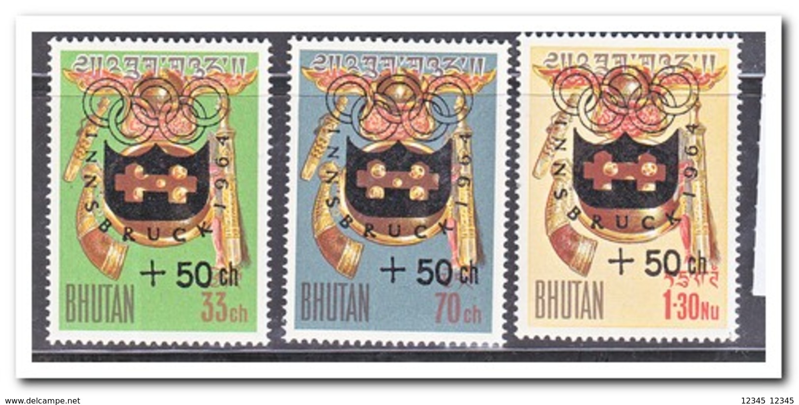 Bhutan 1964, Postfris MNH, Olympic Winter Games - Bhutan