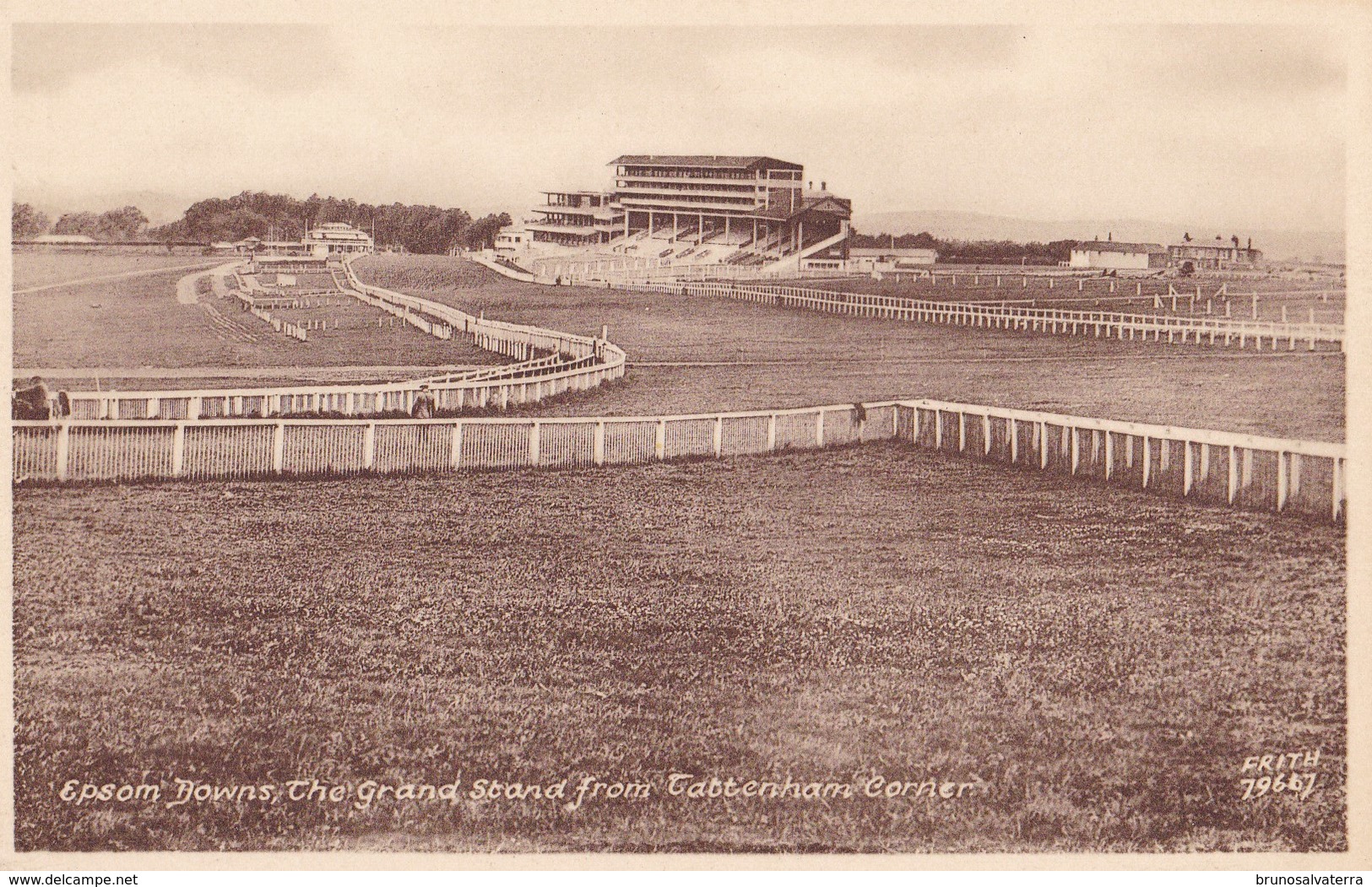 EPSOM DOWNS - The Grand Stand From Tattenham Corner - Surrey