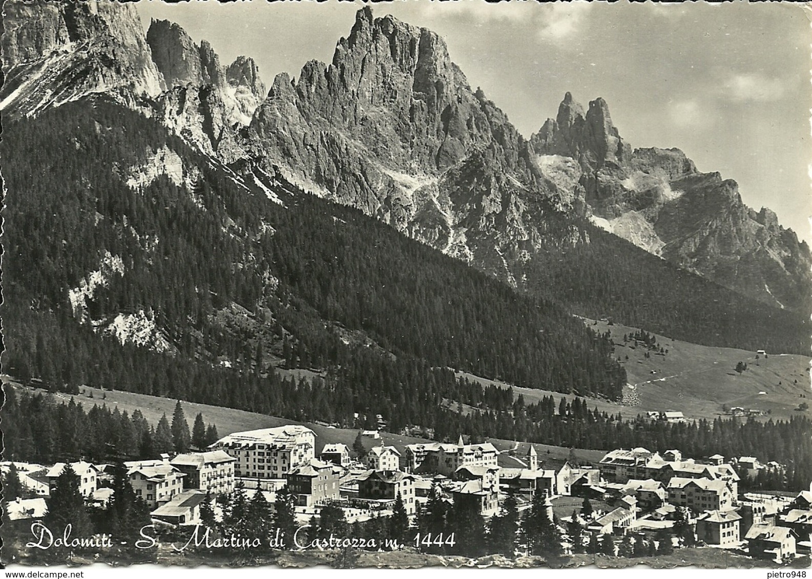 San Martino Di Castrozza (Trento) Panorama, General View, Vue Generale, Gesamtansicht - Trento