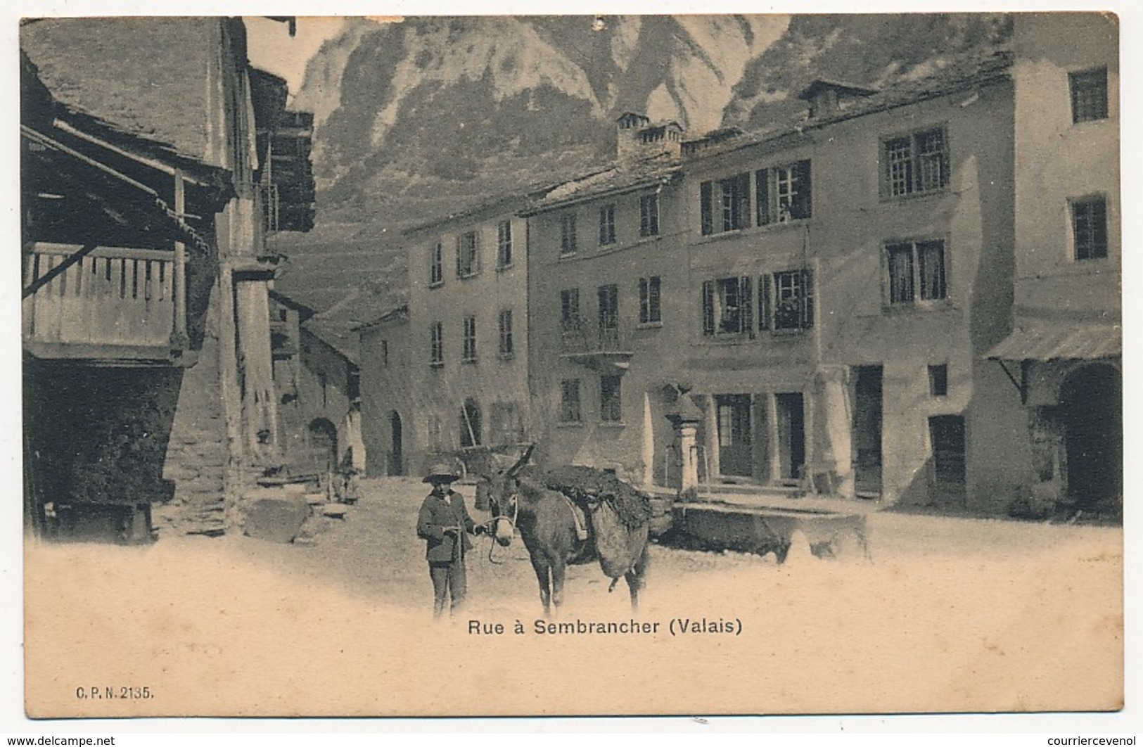 CPA - SEMBRANCHER (Suisse - Valais) - Rue à Sembrancher - Sembrancher