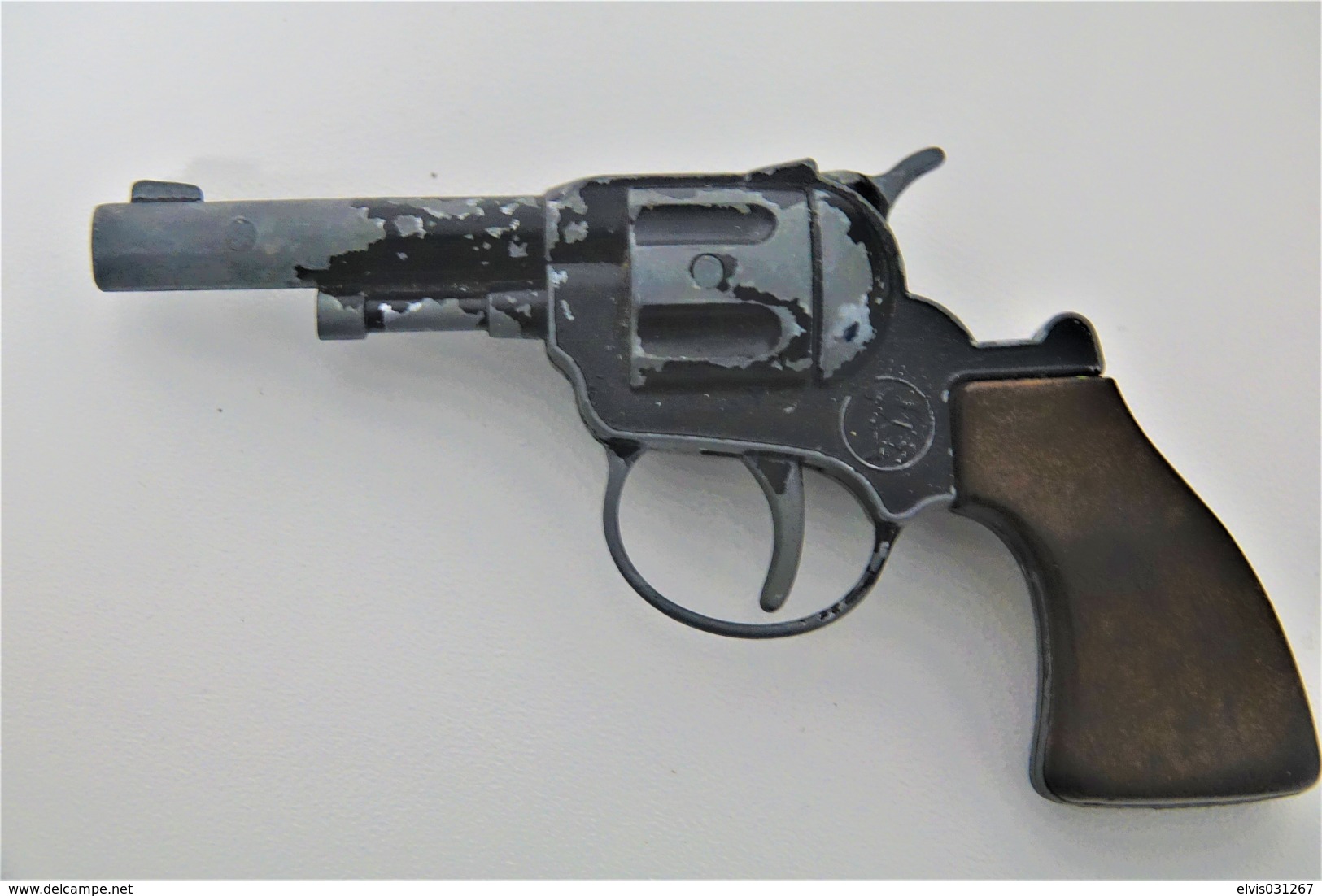 Vintage TOY GUN : GONHER - L=12cm - 19??s - Made In Spain - Keywords : Cap Gun - Cork Gun - Rifle - Revolver - Pistol - Decotatieve Wapens