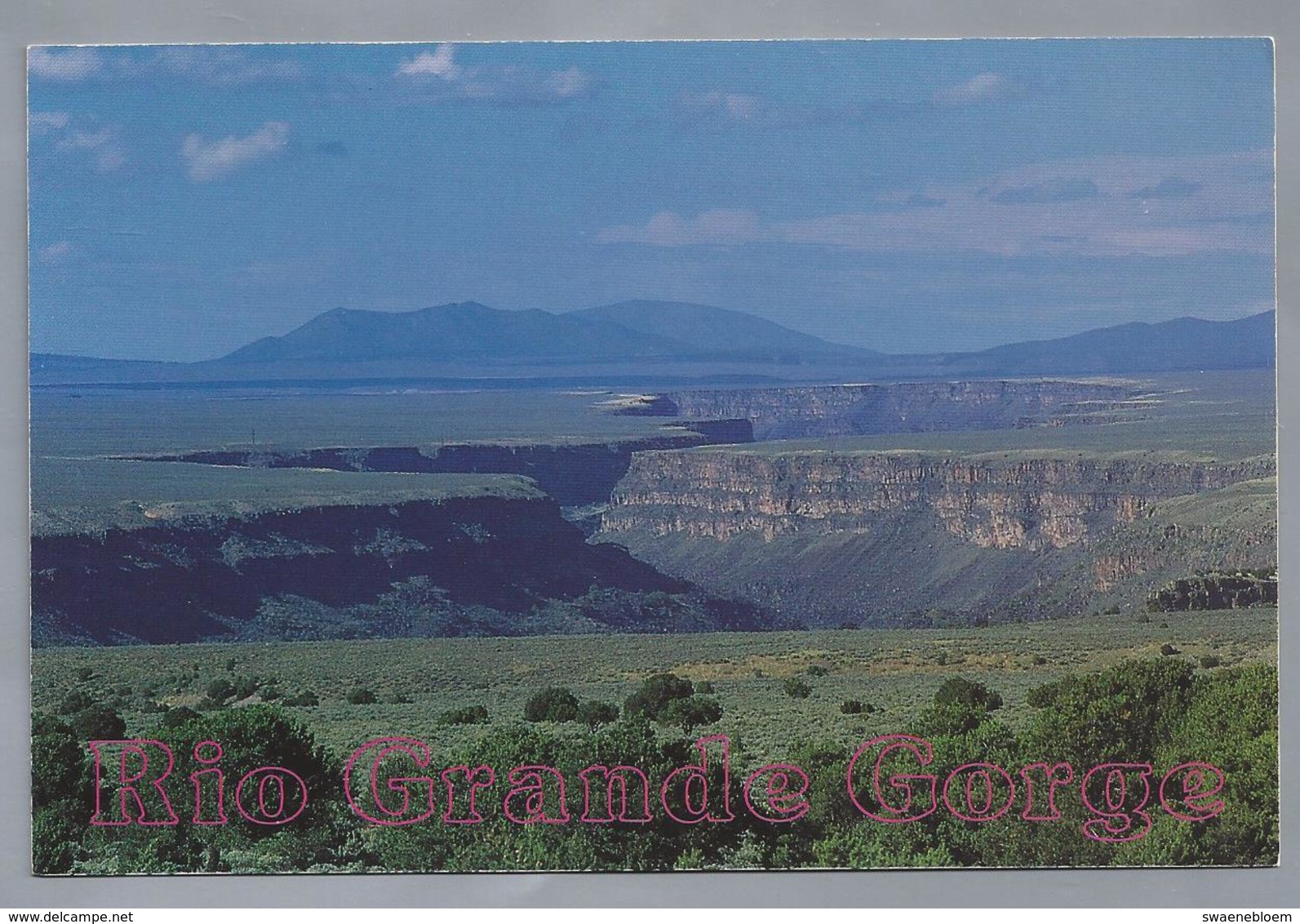 US.- RIO GRANDE GORGE. Between Espanola And Taos, New Mexico. - Andere & Zonder Classificatie