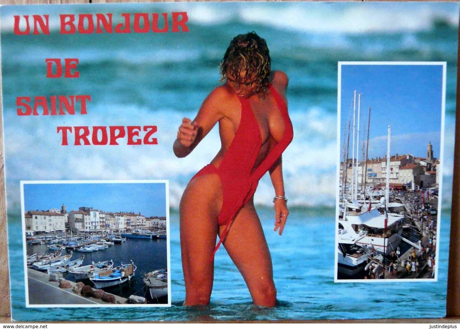 JOLIE PIN UP UN BONJOUR DE SAINT TROPEZ MULTIVUE - Pin-Ups