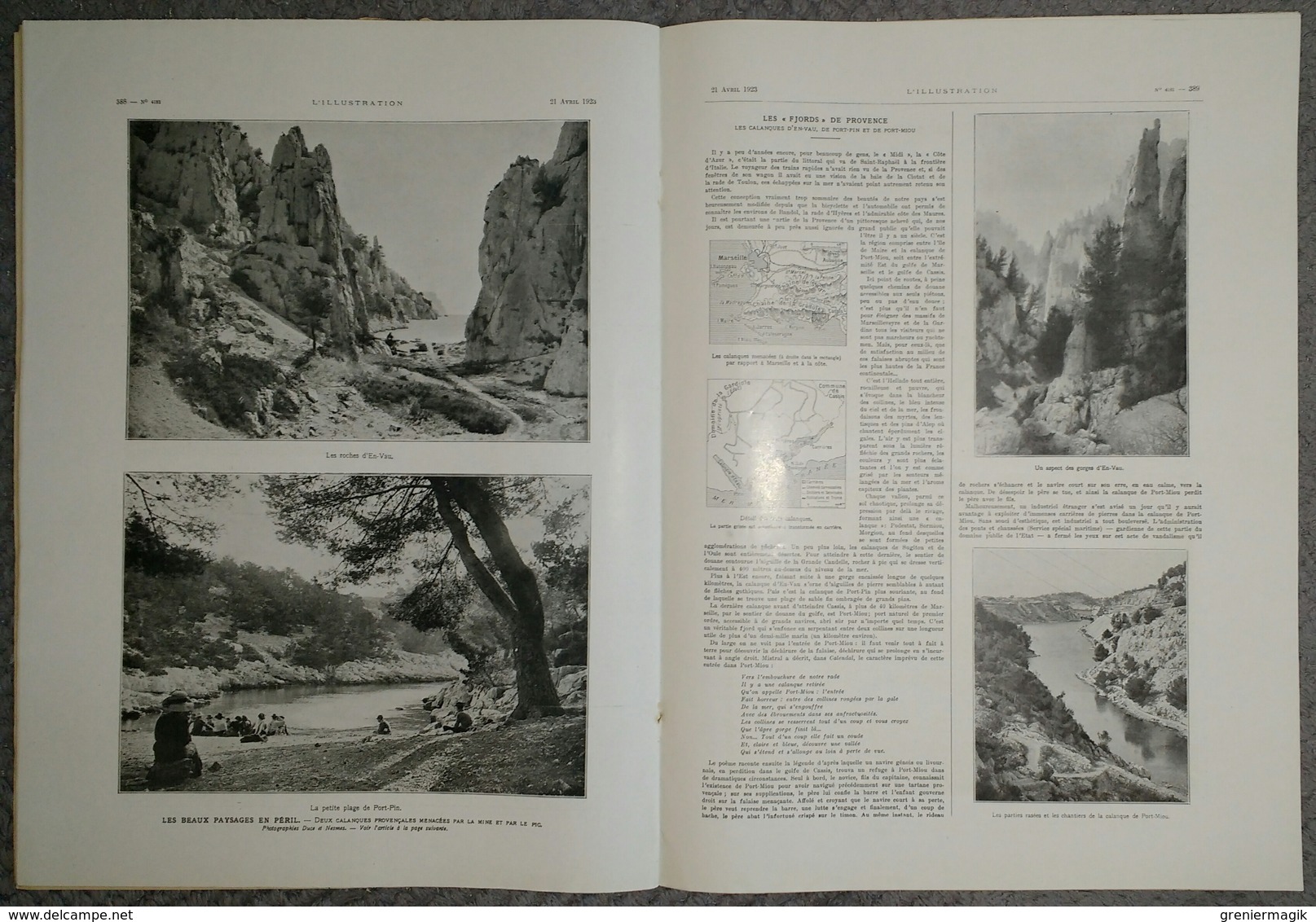 L'Illustration 4181 21 avril 1923 Poincaré à Dunkerque/Rugby France-Irlande/Maroc/Lucien Jonas/Bilma/Bashkirtseff Marie