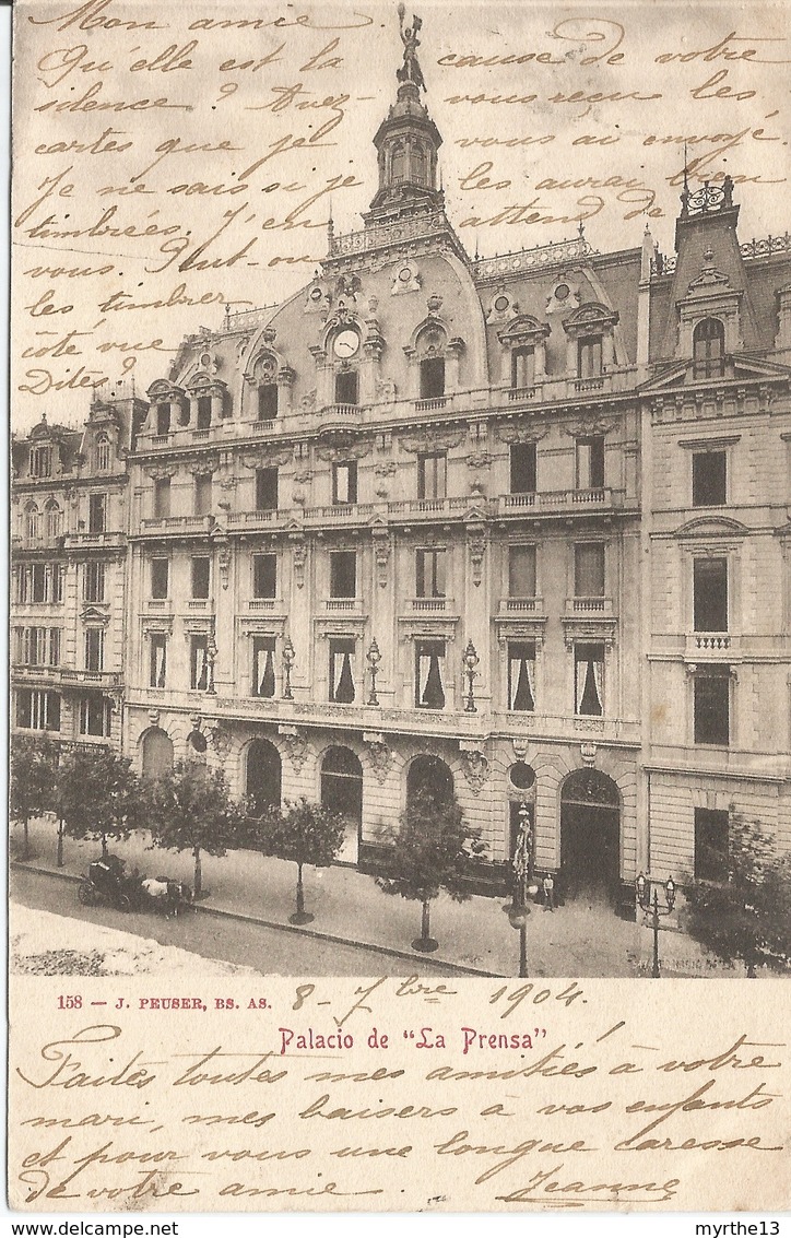 ARGENTINE  BUENOS AIR  Palacio De La Prensa En 1904 - Argentina