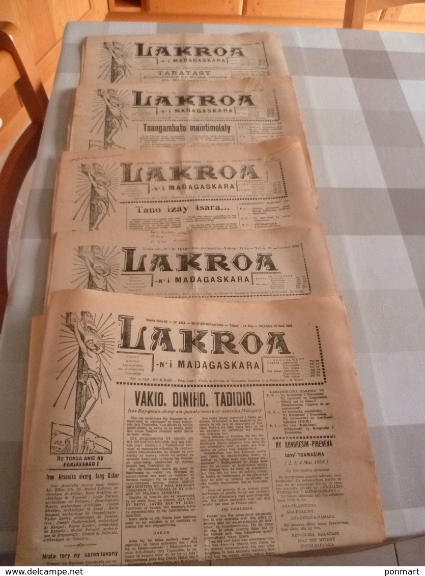 Lot Journaux Madagascar 1959 : Lakroa - Revues & Journaux