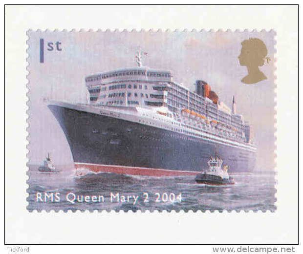 GRANDE-BRETAGNE - 2004 - YT N° 2554 TP  Autoadhésif - SG N°2455 - NEUF  LUXE ** MNH - Paquebot Queen Mary 2 - Unused Stamps