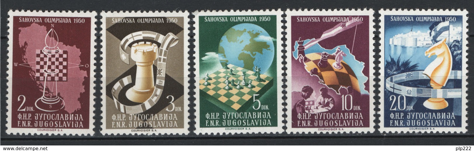 Jugoslavia 1950 Unif. 549/53 **/MNH VF - Neufs