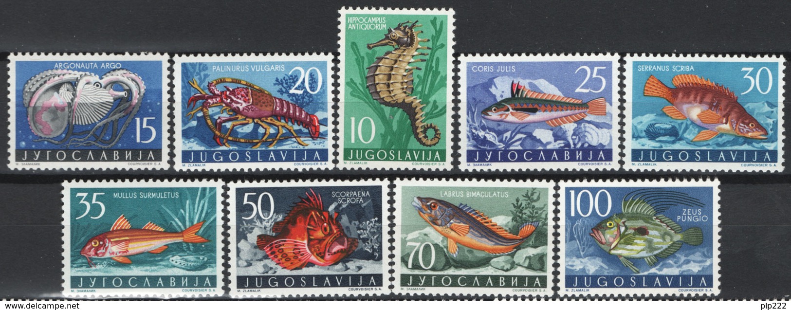 Jugoslavia 1956 Unif. 697/705 **/MNH VF - Nuevos