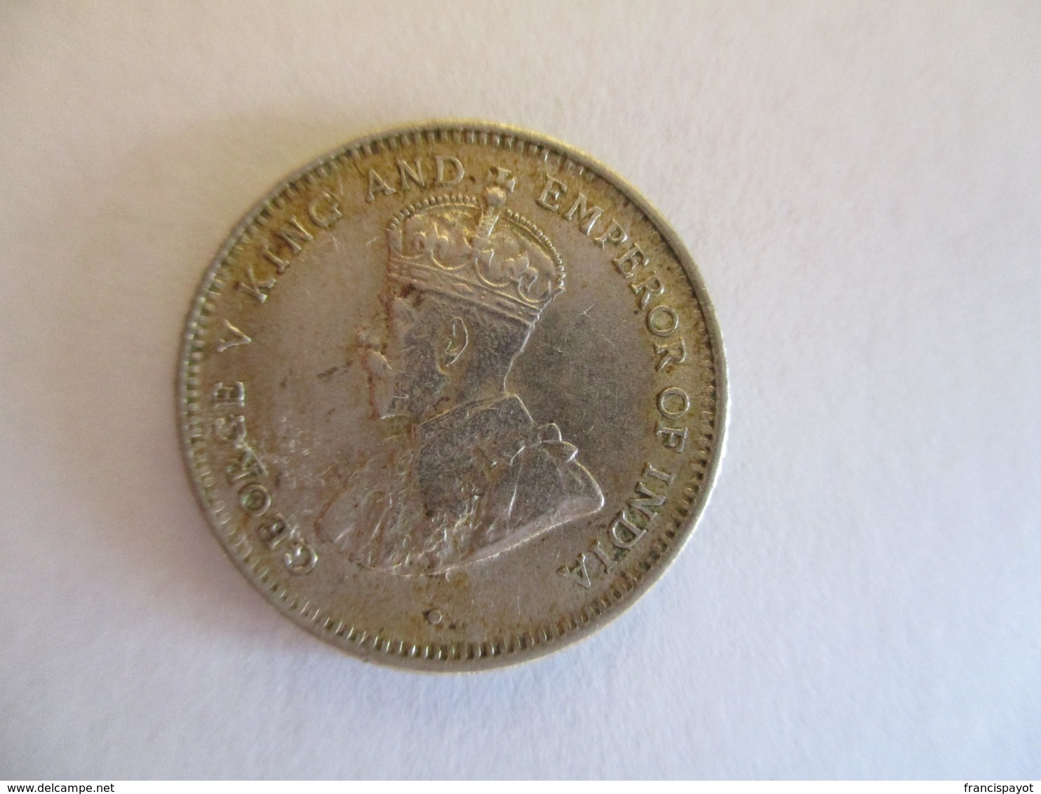 Ceylon: 25 Cents 1925 - Sri Lanka