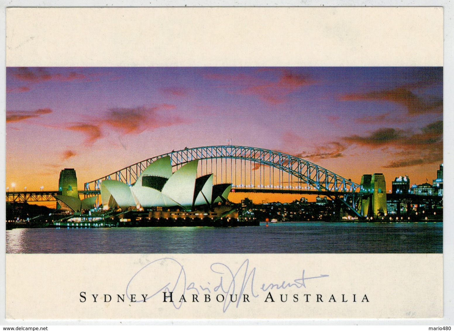 SYDNEY  OPERA  HOUSE  AND  HARBOUR  BRIDGE      2 SCAN       (VIAGGIATA) - Sydney