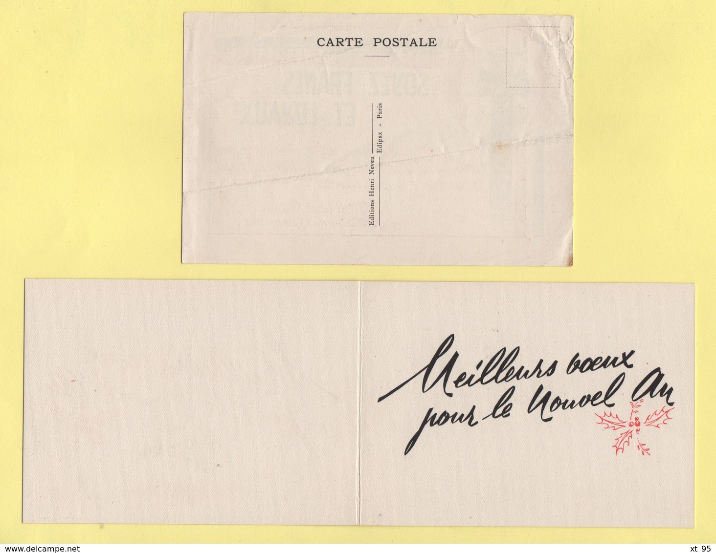 Marechal Petain - lot de 10 documents - calendriers 1943 1944 cartes postales carte de voeux et divers - voir scan
