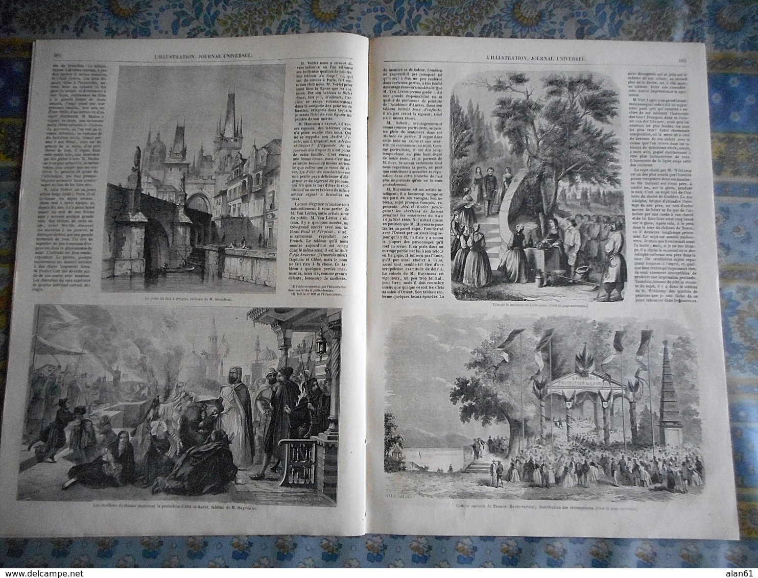 L' ILLUSTRATION 28/09/1861 ITALIE FLORENCE RUSSIE LEONTIUS CHINE MACAO ANVERS LITHUANIE THONON HAUTE SAVOIE TOULON - 1850 - 1899