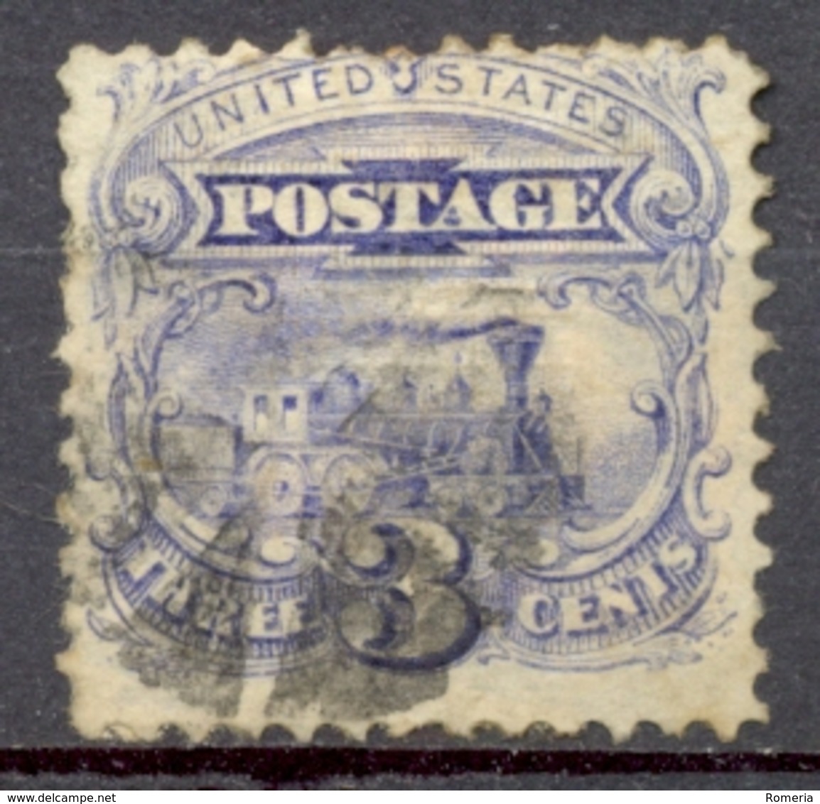 Etats Unis - 1869 - Yt 31 - Locomotive Baldwyn - Oblitéré - Used Stamps