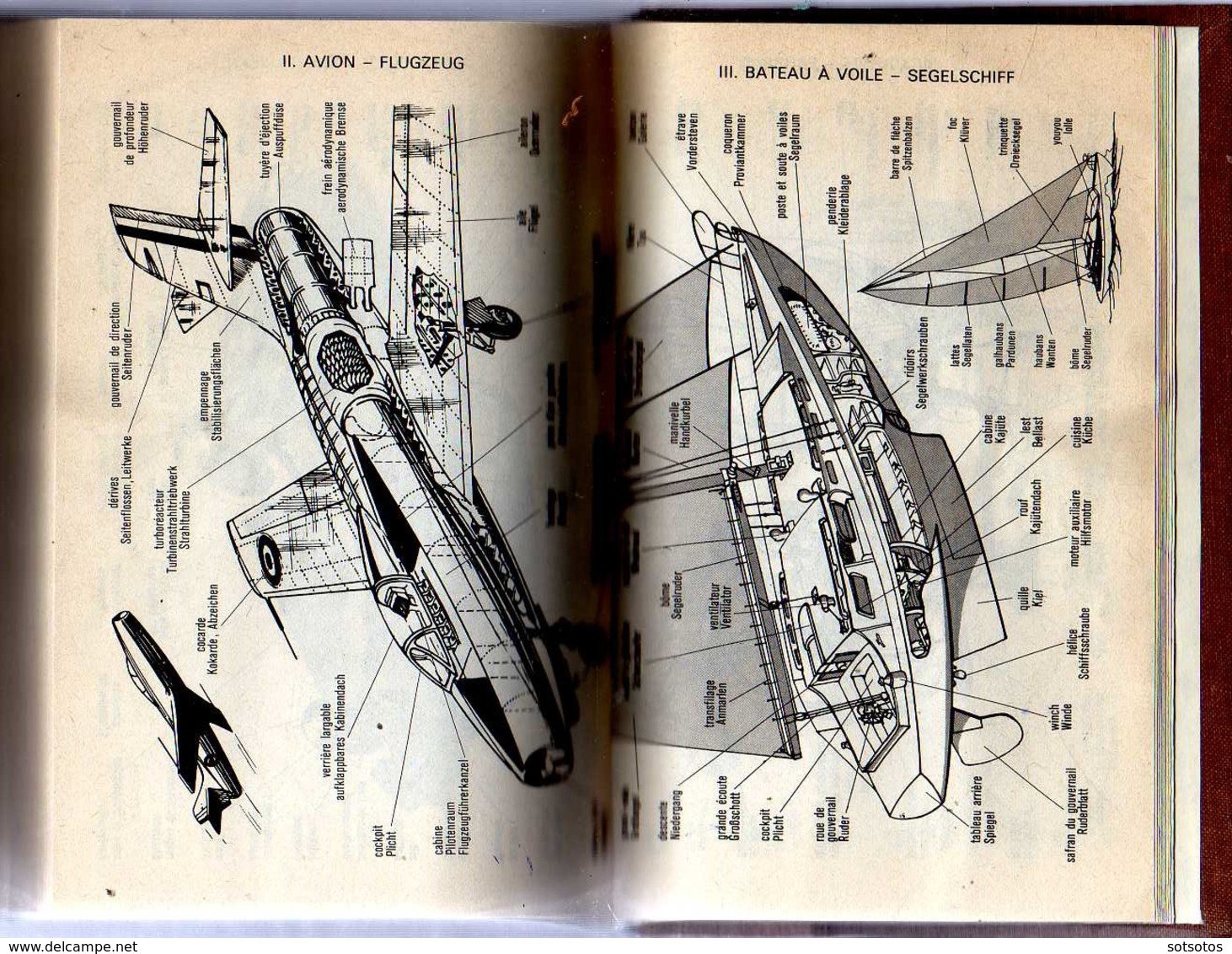 DICTIONAiRE Français -Allemandl Et Allemand - Français: Par Emile MERSIOL Ed. LAROUSSE De POCHE (1968), 536 Pages - Dictionaries