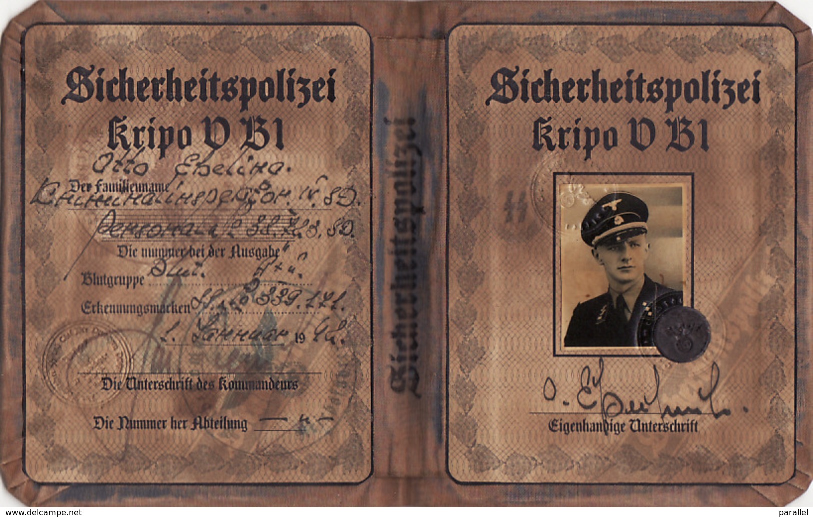 DOCUMENT III Reich. Nazi WW2 Germany.not Original - Documenti