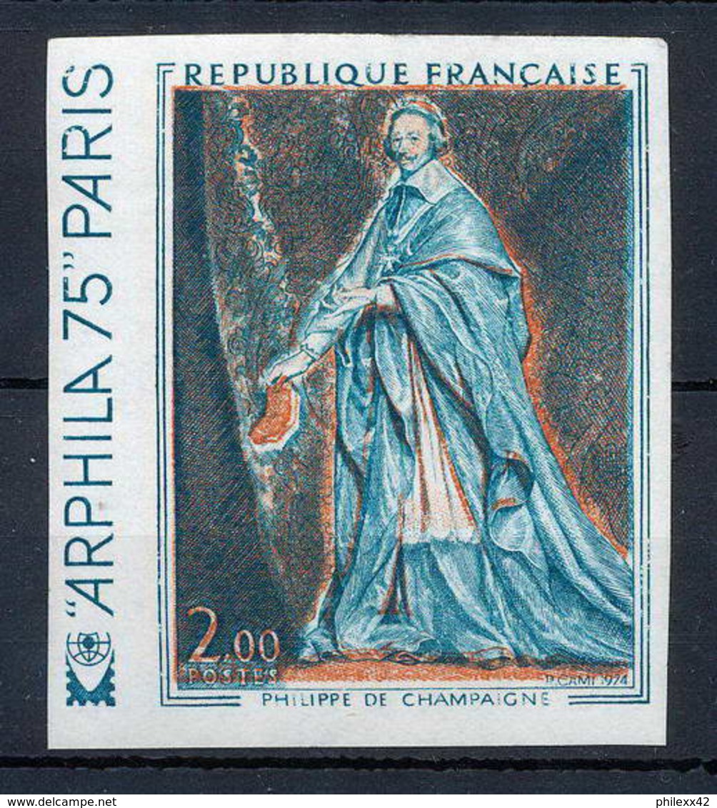 France N°1766 Tableau (Painting) Arphila 75 Cardinal Richelieu Essai Trial Color Proof Non Dentelé Imperforate ** MNH - Non Classificati