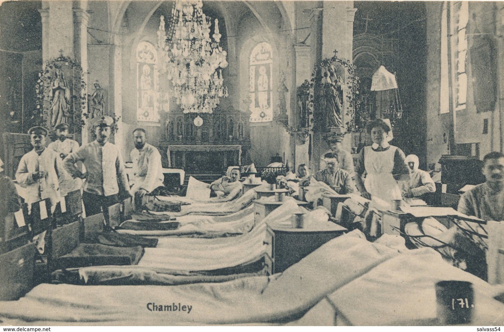 54) CHAMBLEY : Hôpital - Guerre De 14/18 - 1.WK - WW1 - Weltkrieg - Chambley Bussieres