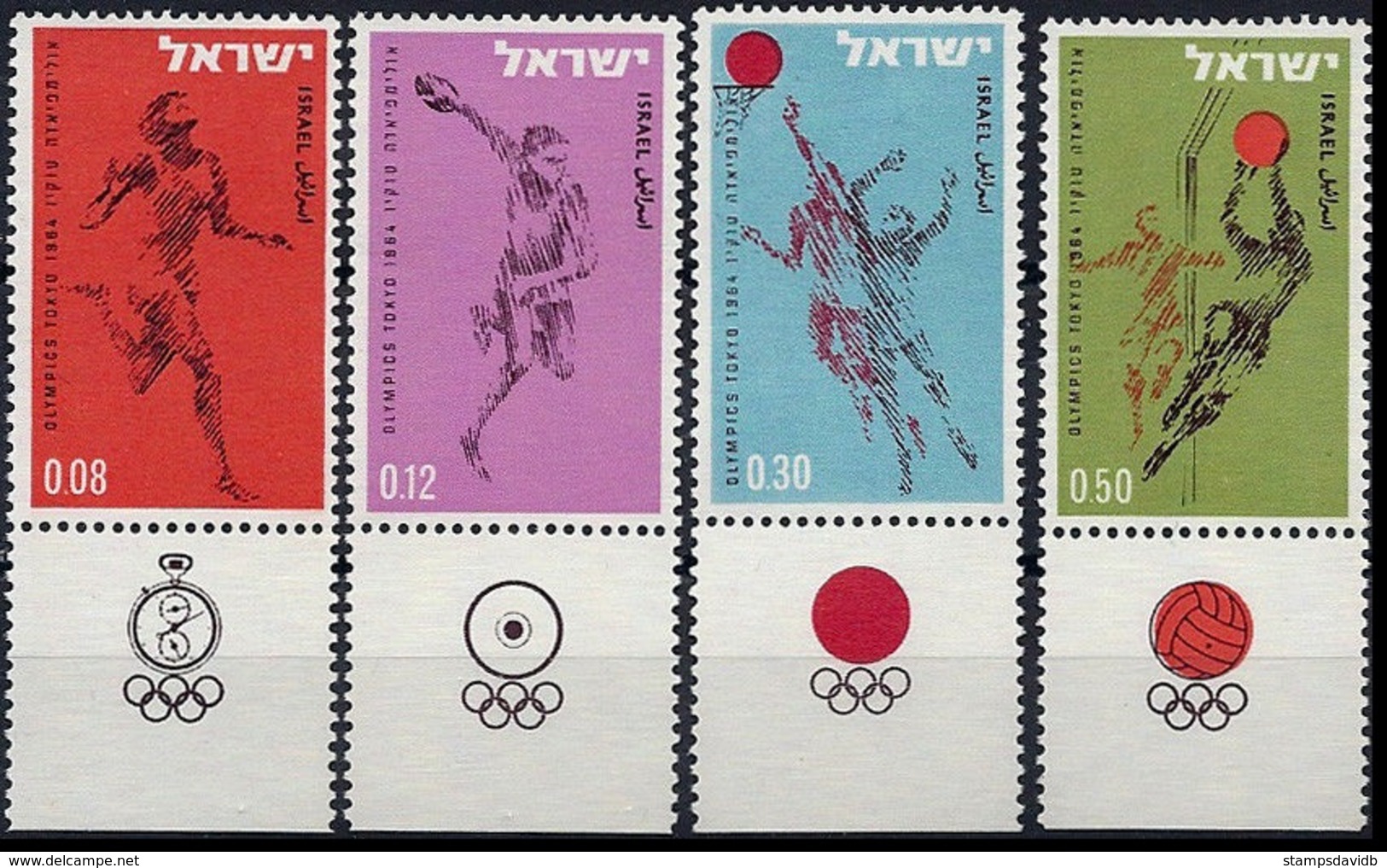 1964	Israel	304-307	1964 Olympiad Tokio - Sommer 1964: Tokio