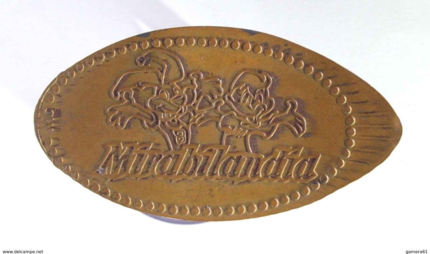 00496 GETTONE TOKEN JETON ADVERTISING PENNY SOUVENIR ELONGATED COIN AMUSEMENT PARK MIRABILANDIA - Monete Allungate (penny Souvenirs)