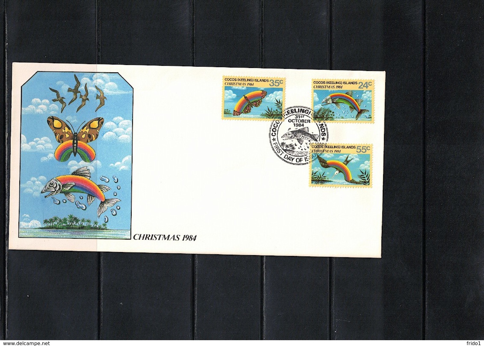 Cocos ( Keeling) Islands 1984 Christmas FDC - Kokosinseln (Keeling Islands)