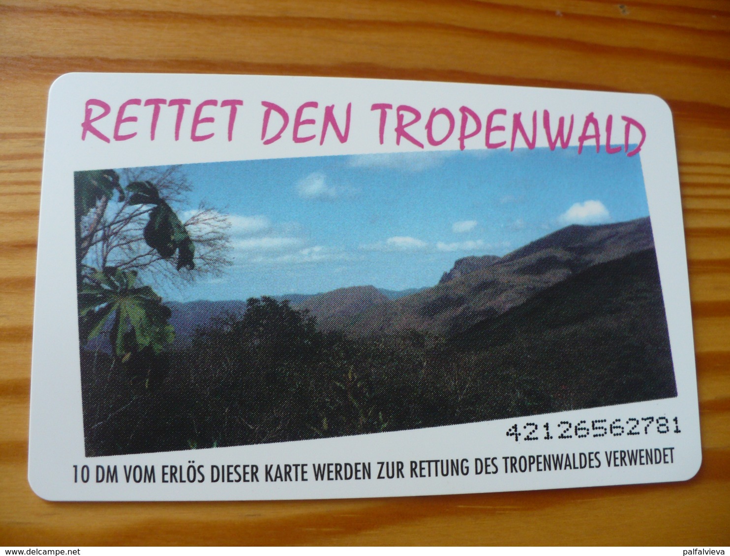 Phonecard Germany O 372 11.92  10.000 Ex. - Rettet Den Tropenwald - O-Series : Séries Client